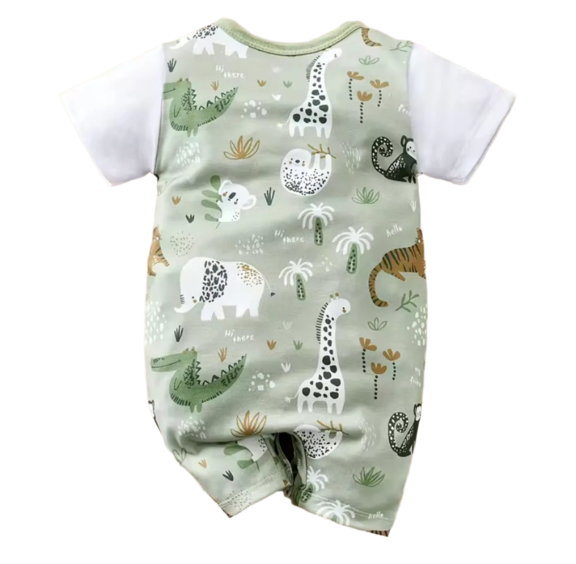 Zoo Animal Print Romper, baby, boy, kids, gift