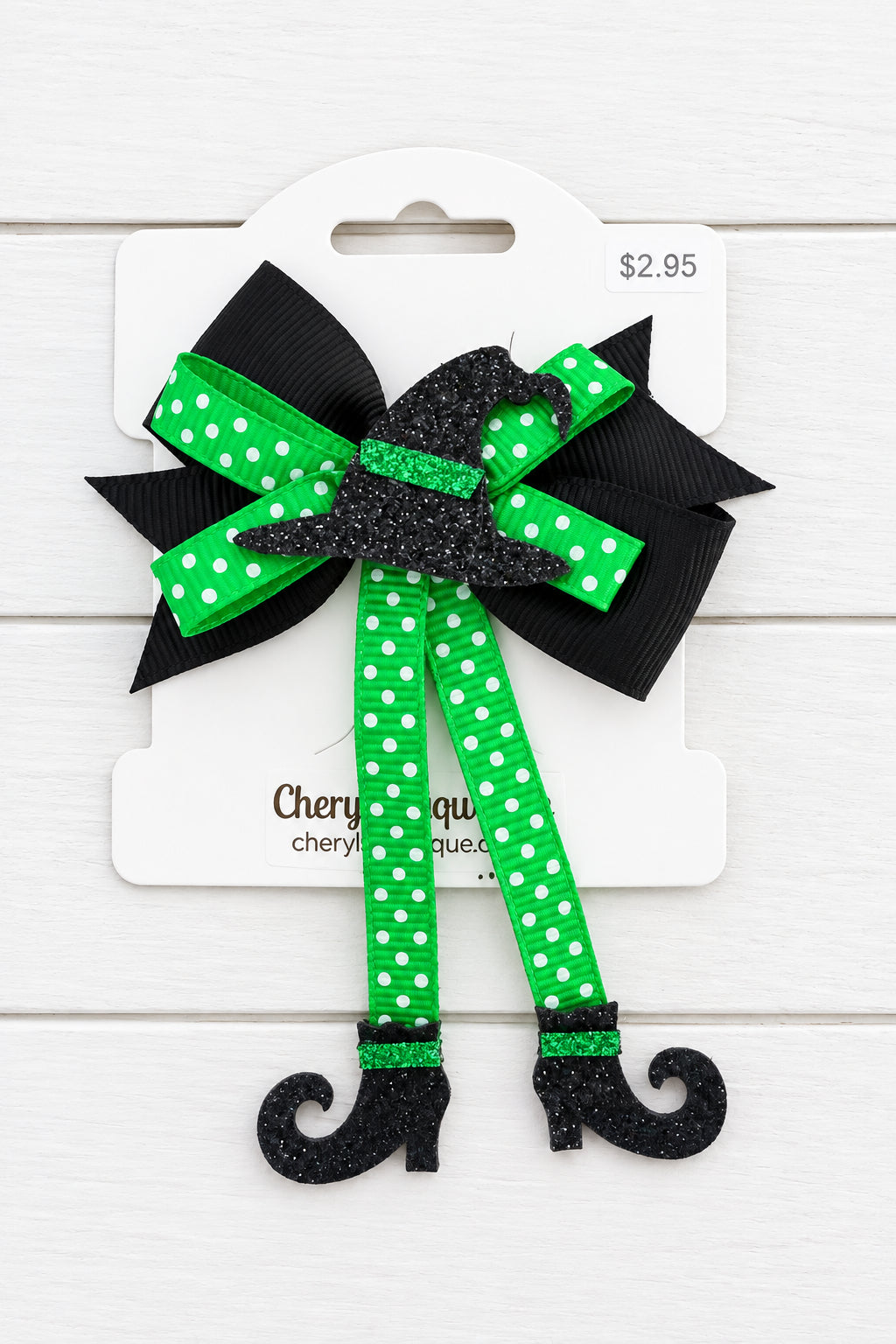 Green or Orange Witch Hair Bow, Halloween, Fall, girl