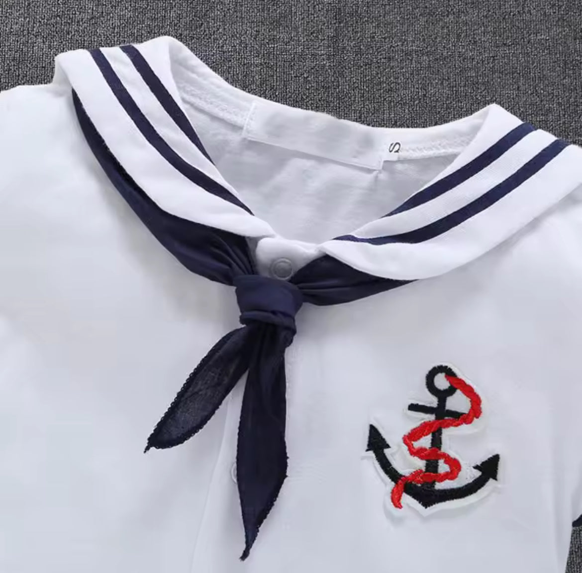 Nautical Sailor Romper, infant, clothing, boy, white, kids, shorts