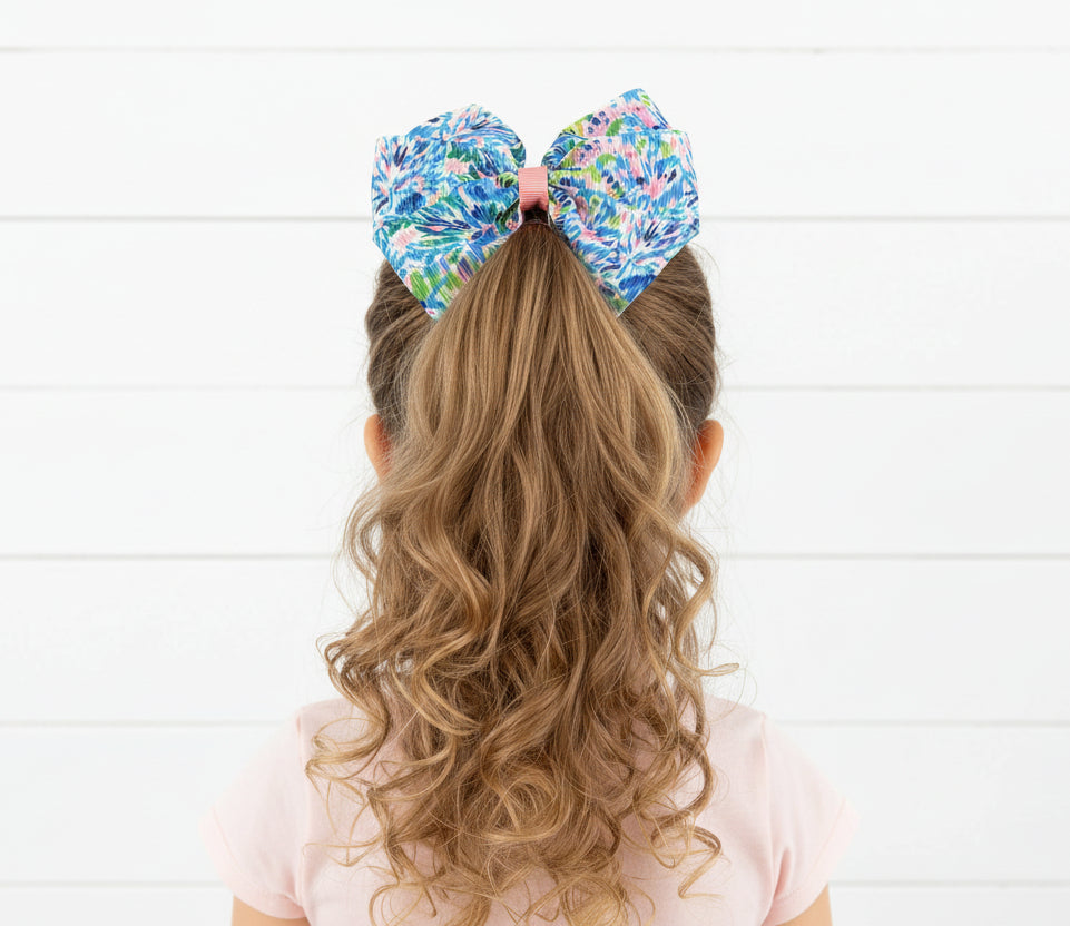 Mermaid Hair Bow, beach, girl, clip, preppy, cove