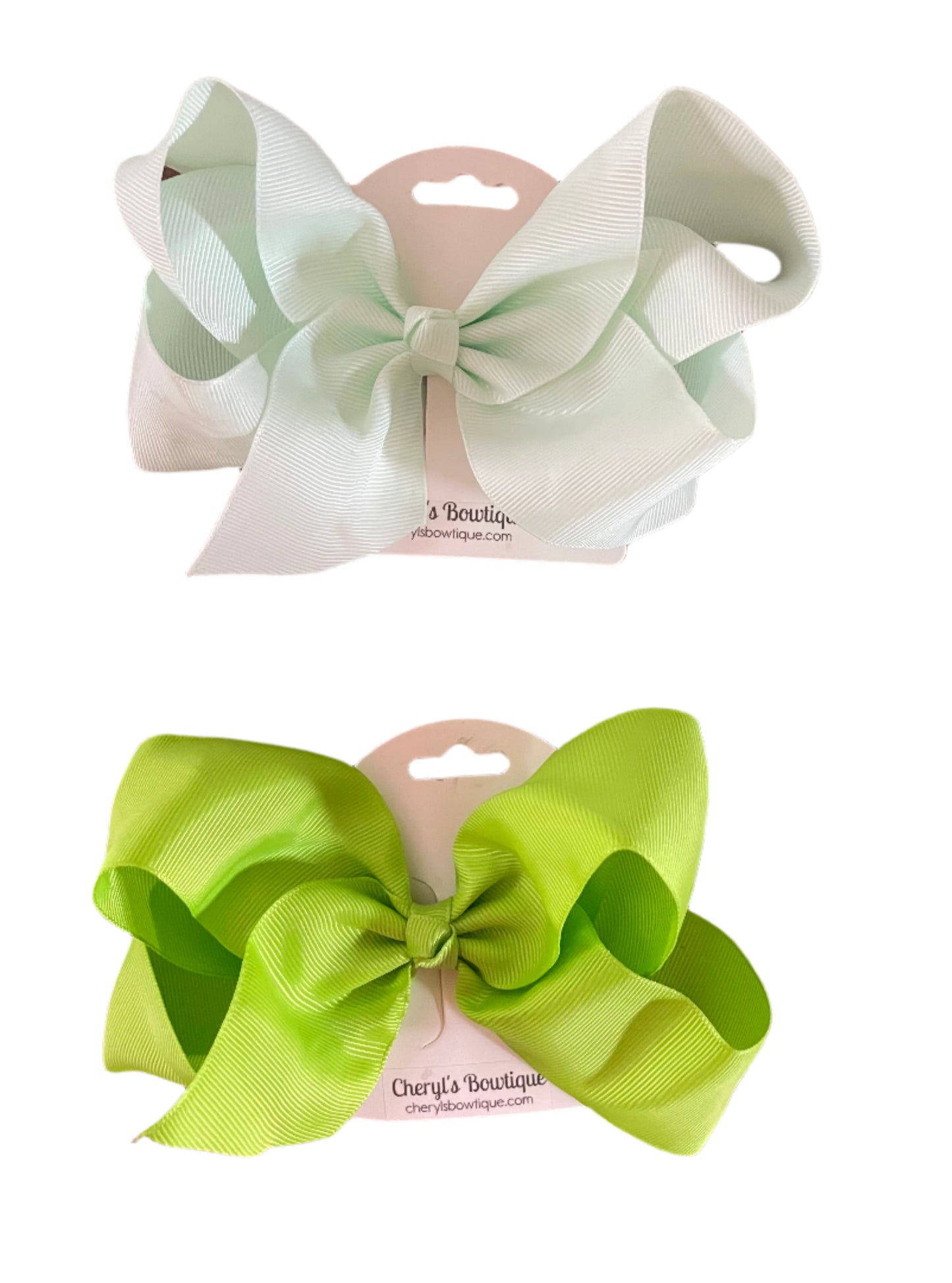 Boutique Loopy Hair Bow, Green Hues, clip, girl