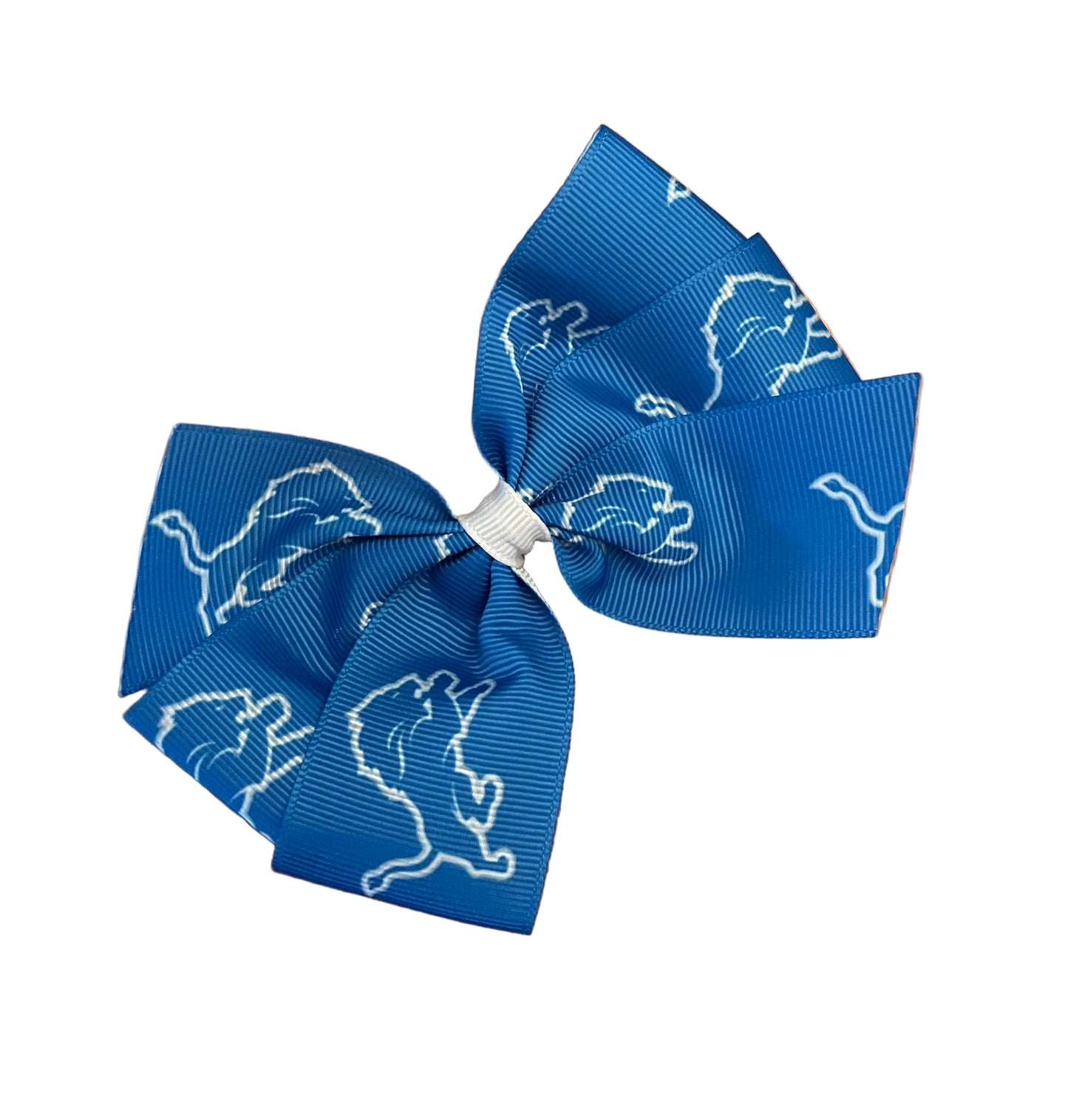 Detroit Lion's Honolulu Blue Hair Bow, football, kids, teen, adult, sports