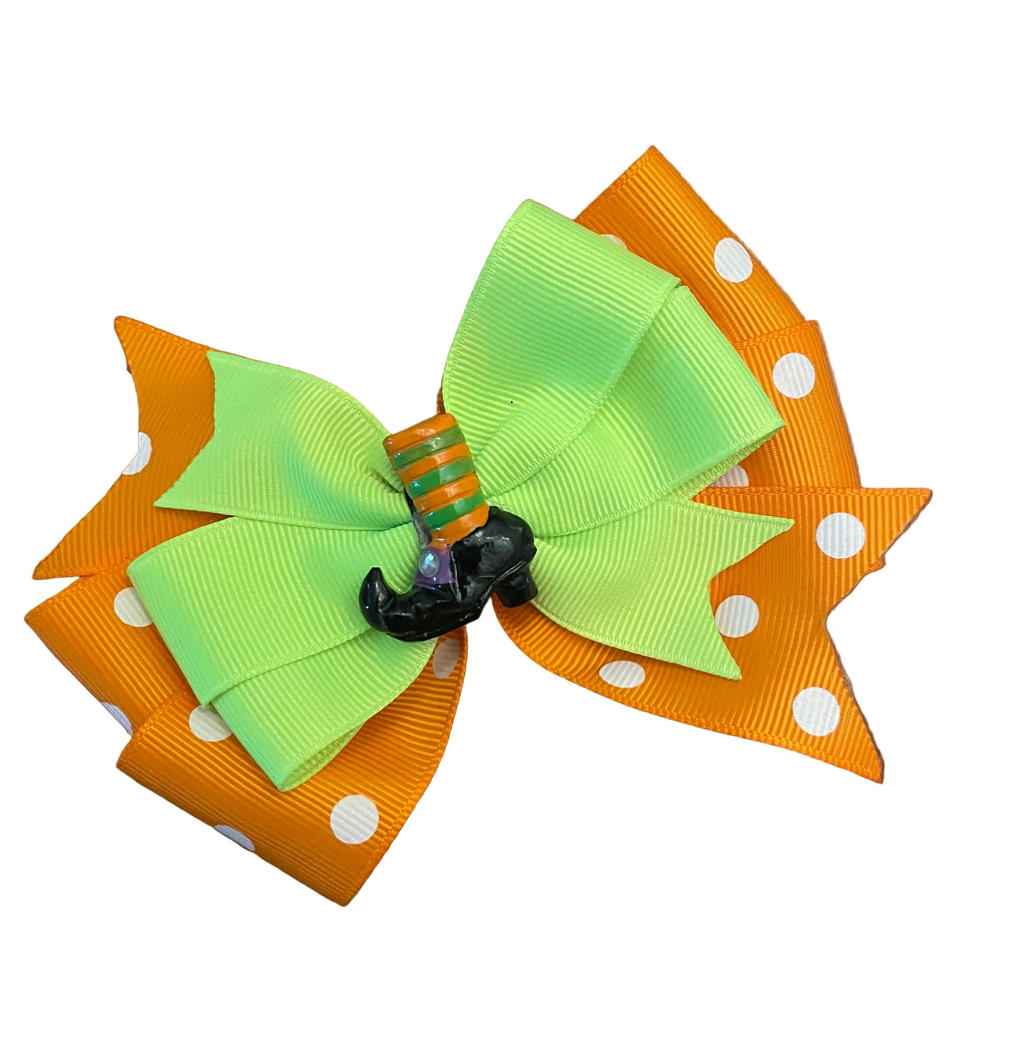 If the Shoe Fits Halloween Hair Bow, clip, girl, costume