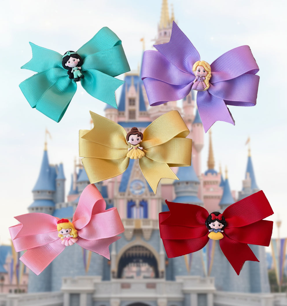 Little Princess Hair Bows, Clip, girl, pig tails, Disney