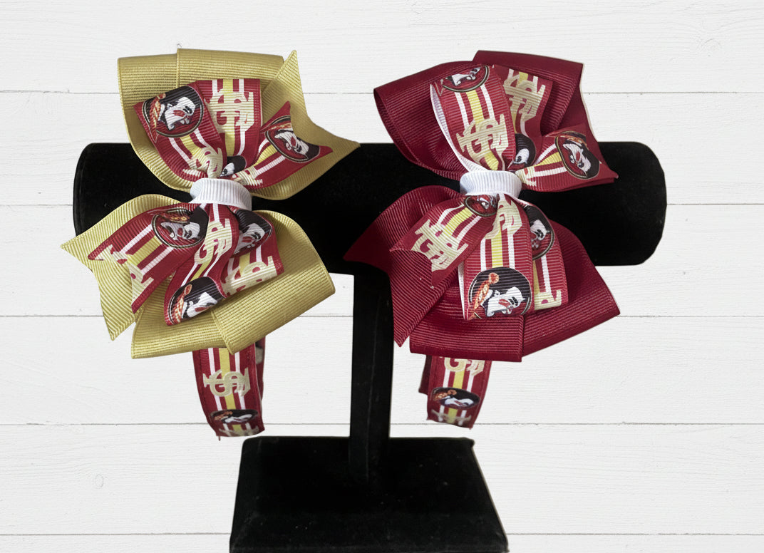 Collegiate Double Headband, University, Florida State, Seminoles