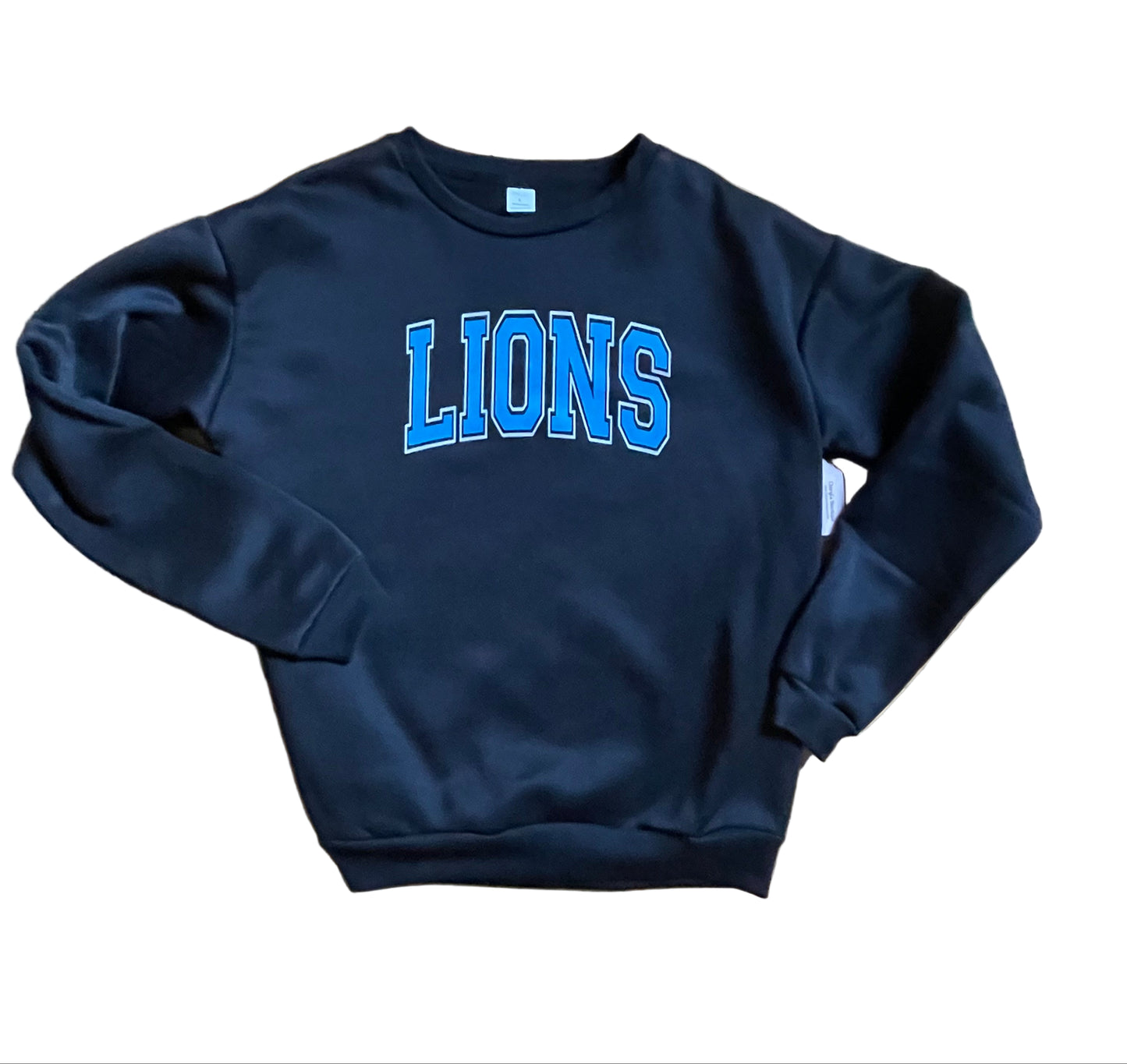 Detroit Lion's Black Sweatshirt, unisex, football, fleece