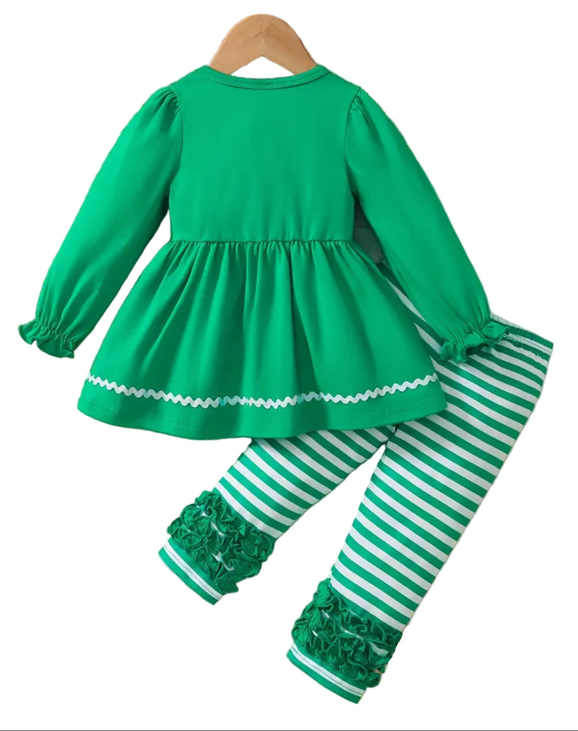 Christmas Trees Boutique Ruffle Outfit, girls, set, toddler