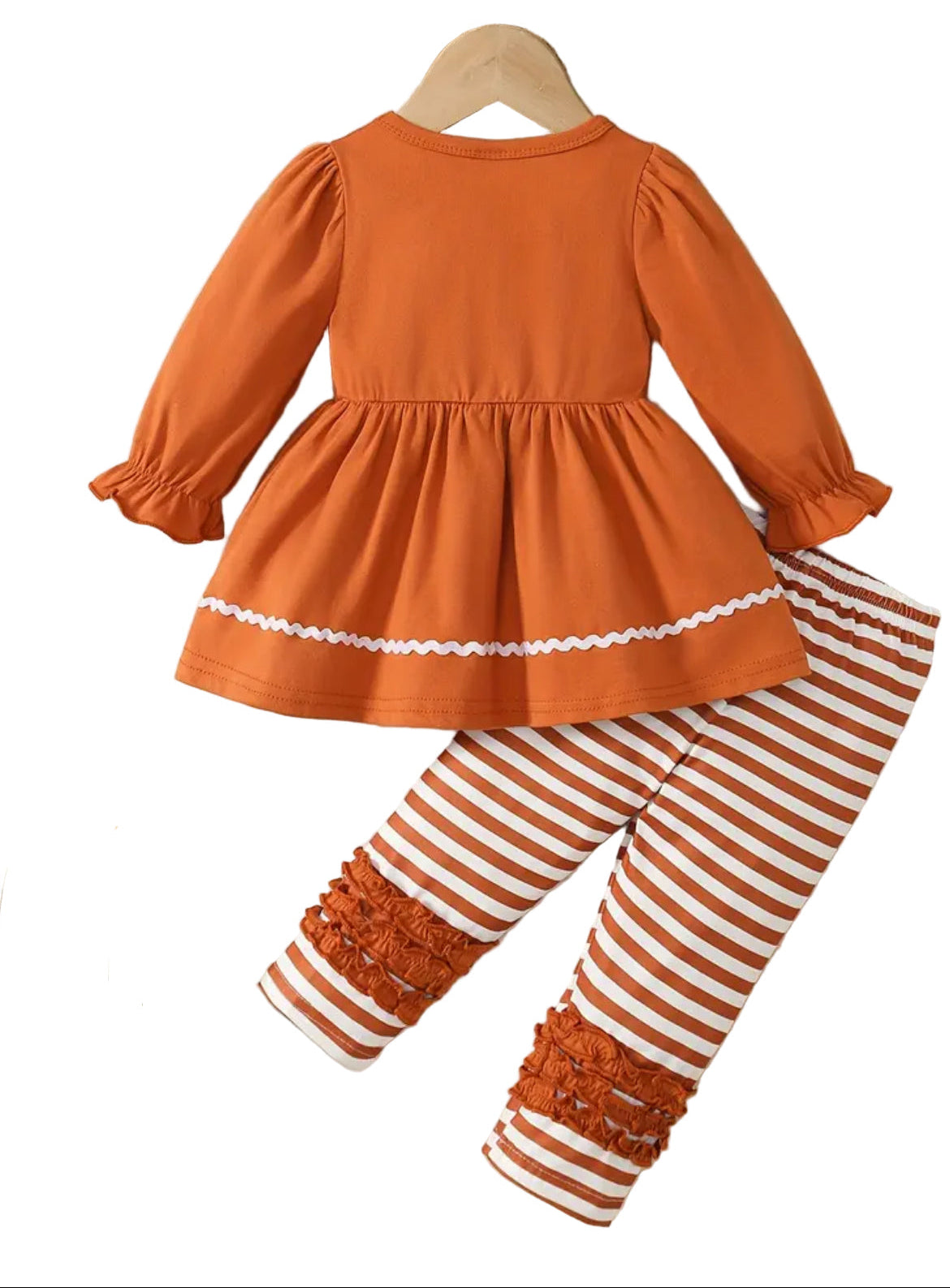 Gingerbread Boutique Ruffle Outfit, girls, set, toddler / SALE