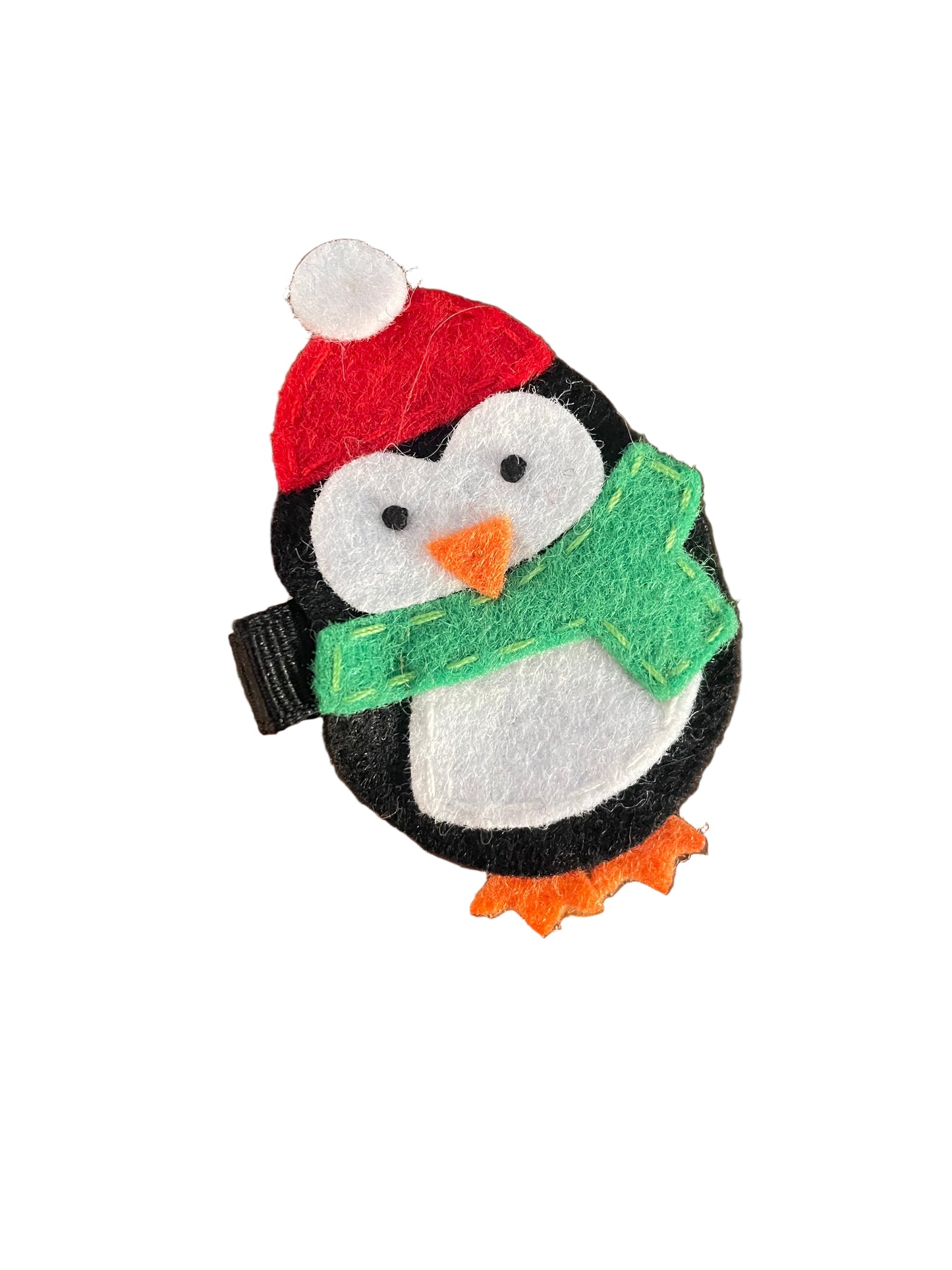 Cute Lil' Penguin Hair Clip, Winter, girl, holiday