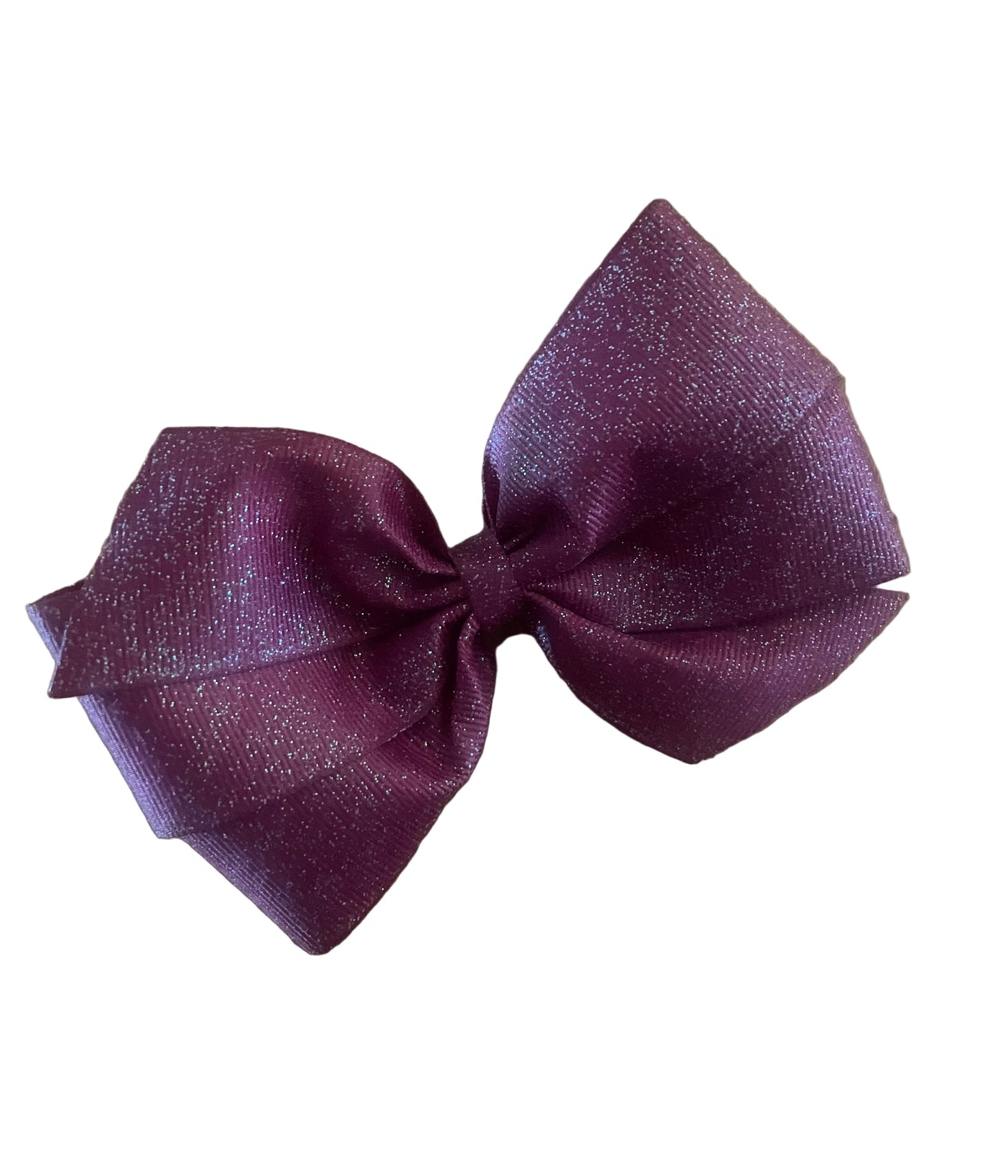 Burgundy Glitter Hair Bow, girl, holiday, Christmas, Valentine