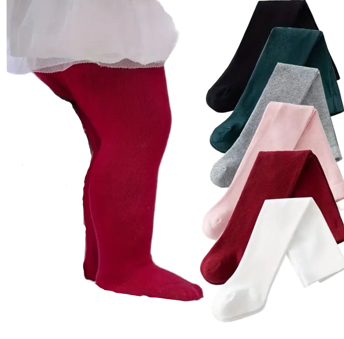 Footed Girl's Tights, Kids, holiday, school, clothing, toddler