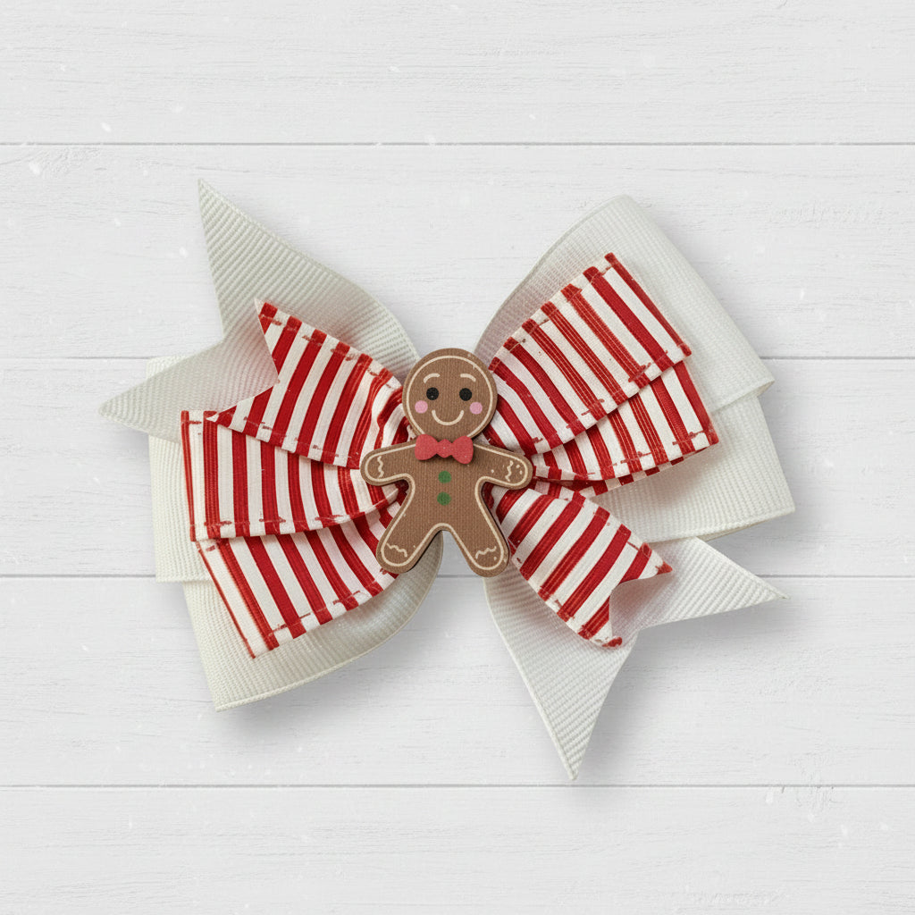 Red & White Gingerbread Boutique Ruffle Outfit, girls, toddler / SALE