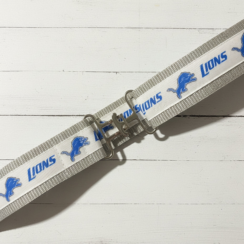 Detroit Lions Print Belt, Adjustable, gift