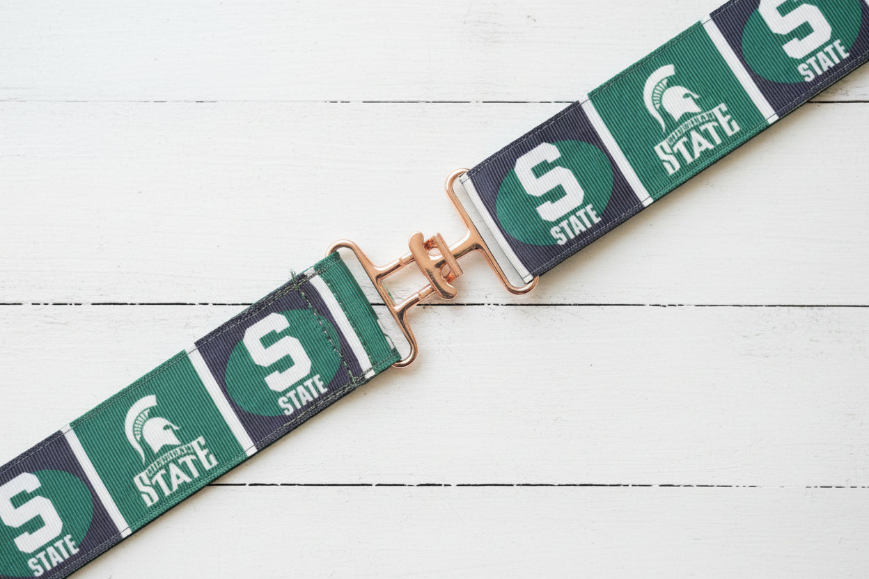 Michigan State Print Belt, Adjustable, gift, Spartan, unisex