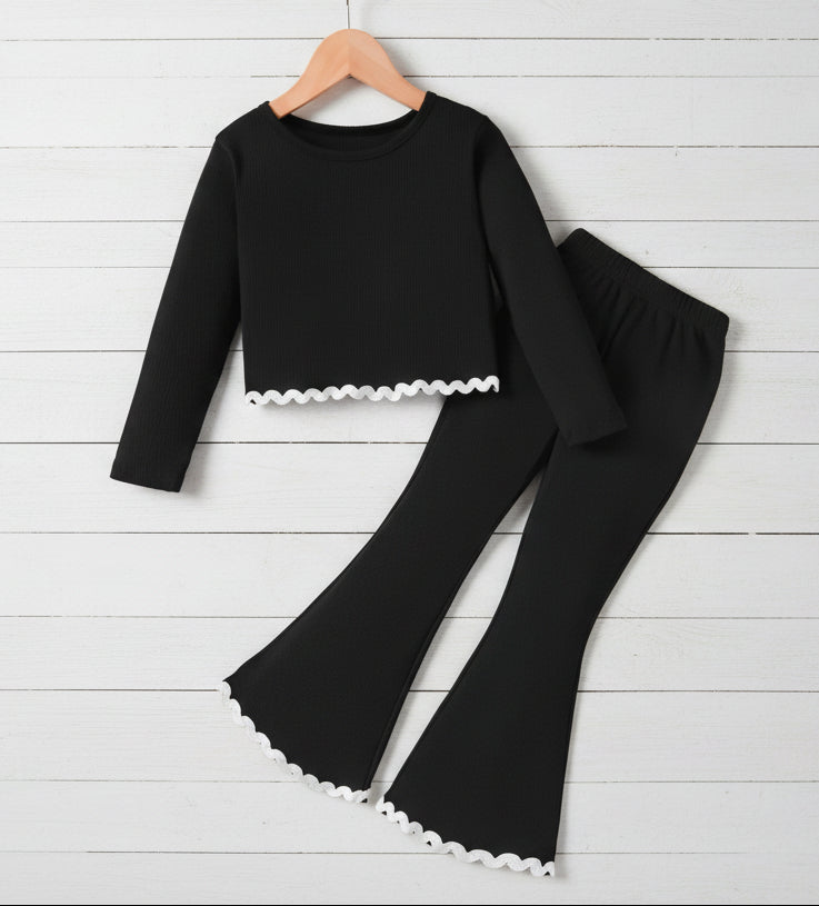 Black & White Boutique Outfit, girls, set, girl