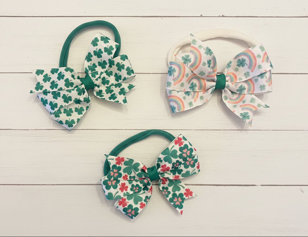St. Patrick's Day Nylon Stretch Headbands, girl, baby, child
