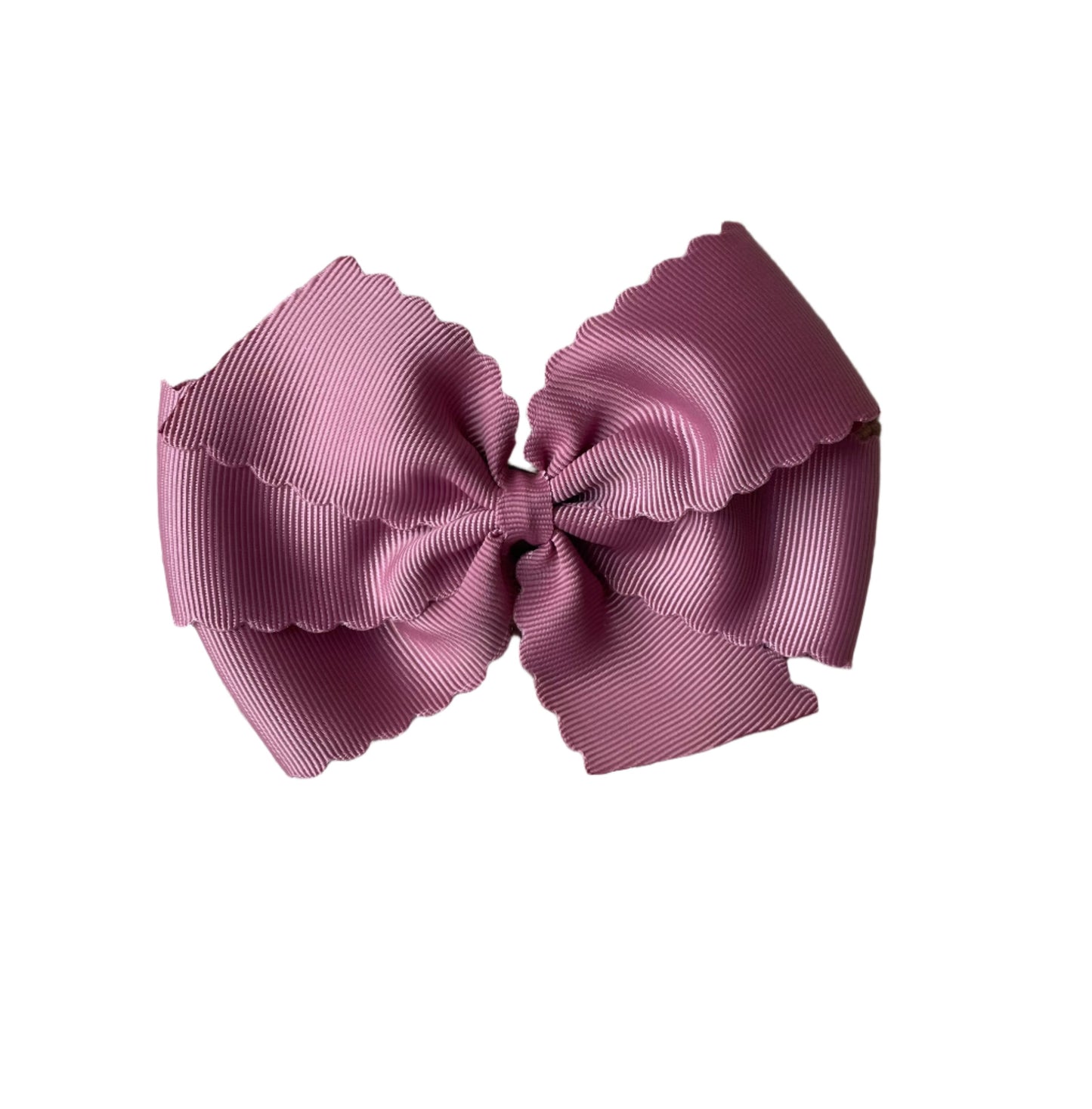 Scalloped Hair Bow, Accessory, grosgrain, girl, Back to School