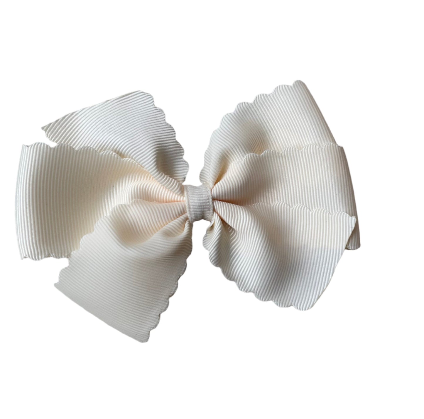 Scalloped Hair Bow, Accessory, grosgrain, girl, Back to School