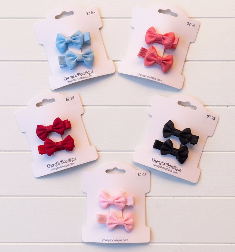 Bitty Hair Bow Primary Sets - clip, girl, baby