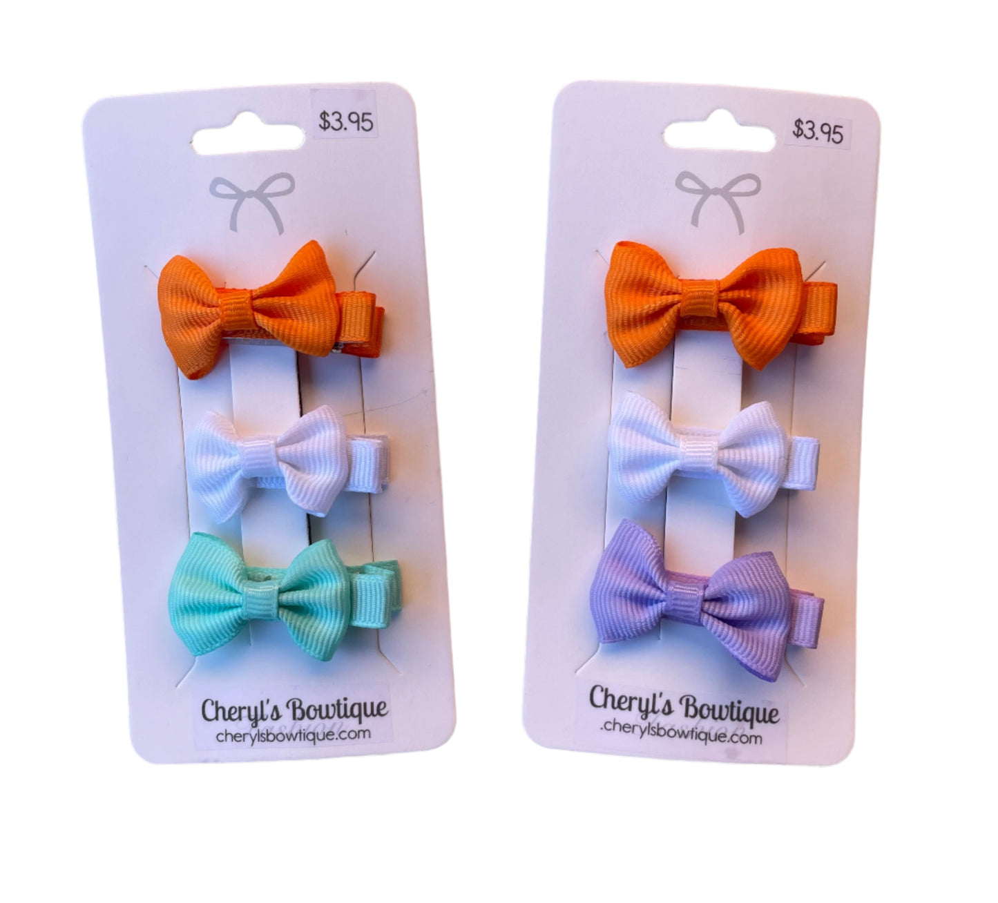 Mini Hair Bow Sets - It's Fall, clip, girl, baby