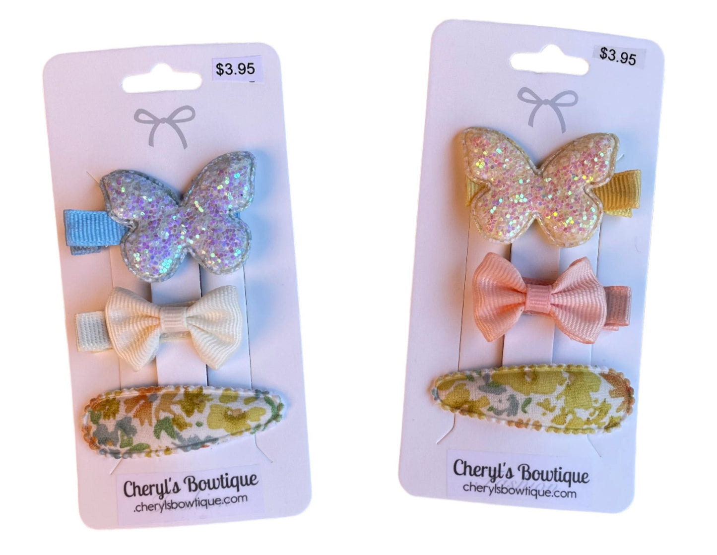 Mini Hair Bow Sets - Spring is Here, clip, girl, baby, snap