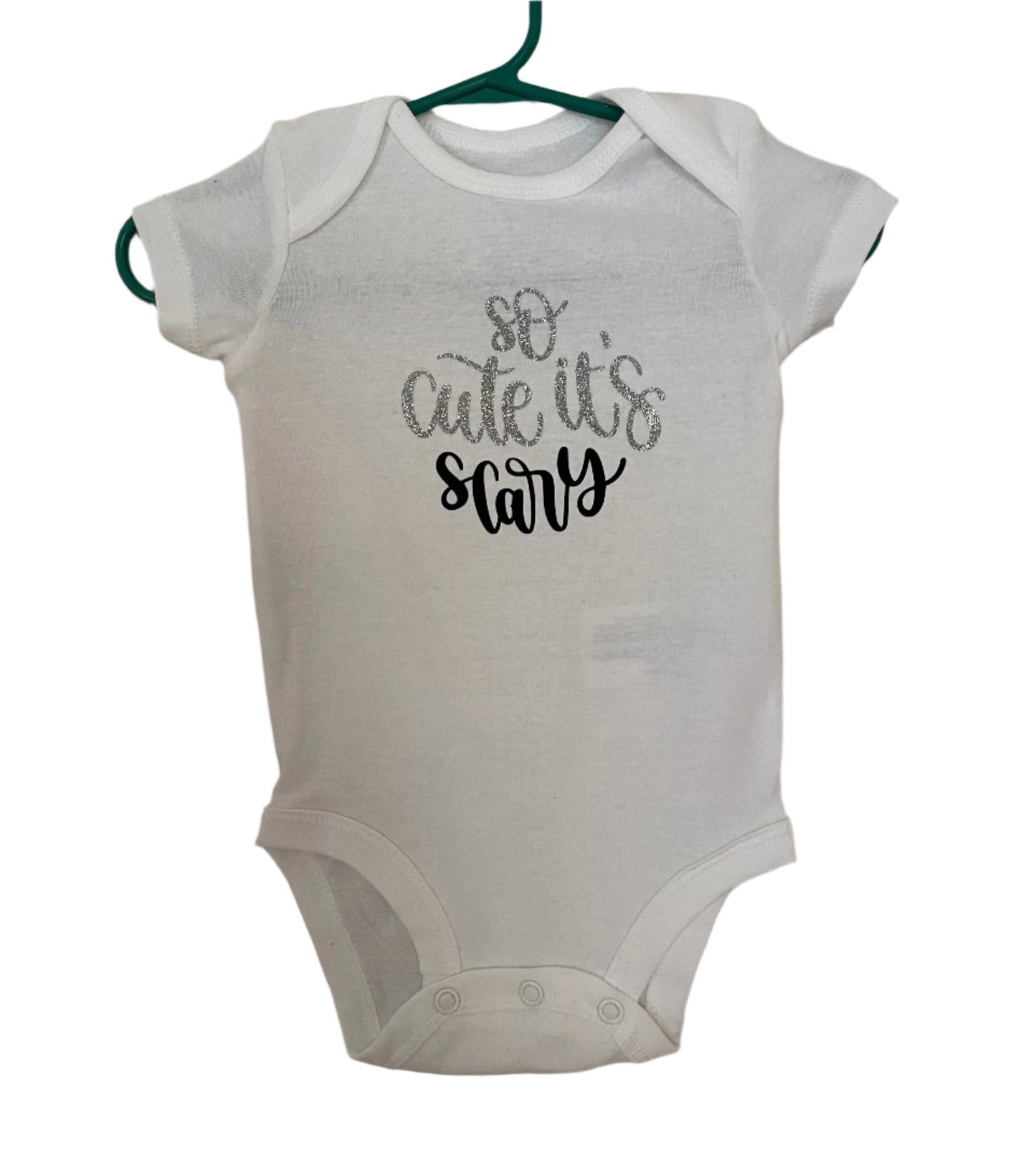 So Cute It's Scary White Onesie, baby, unisex, infant, Halloween