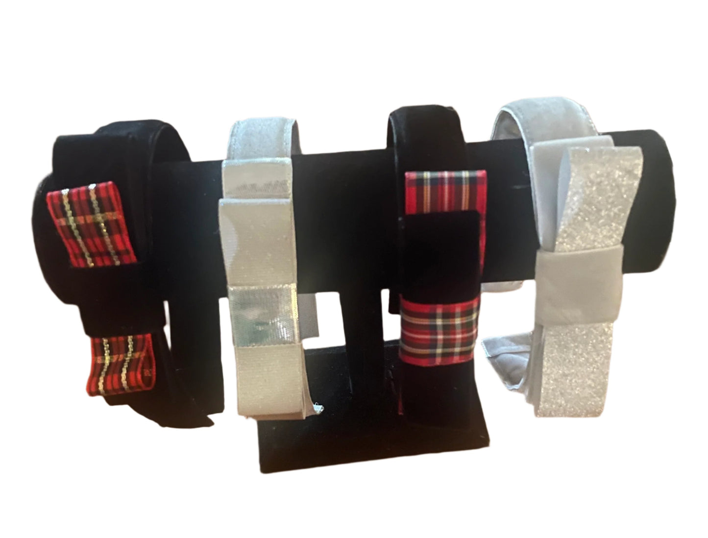 Velvet Holiday Headbands w/Bow, Preppy, Adult, Kids, wedding, Winter