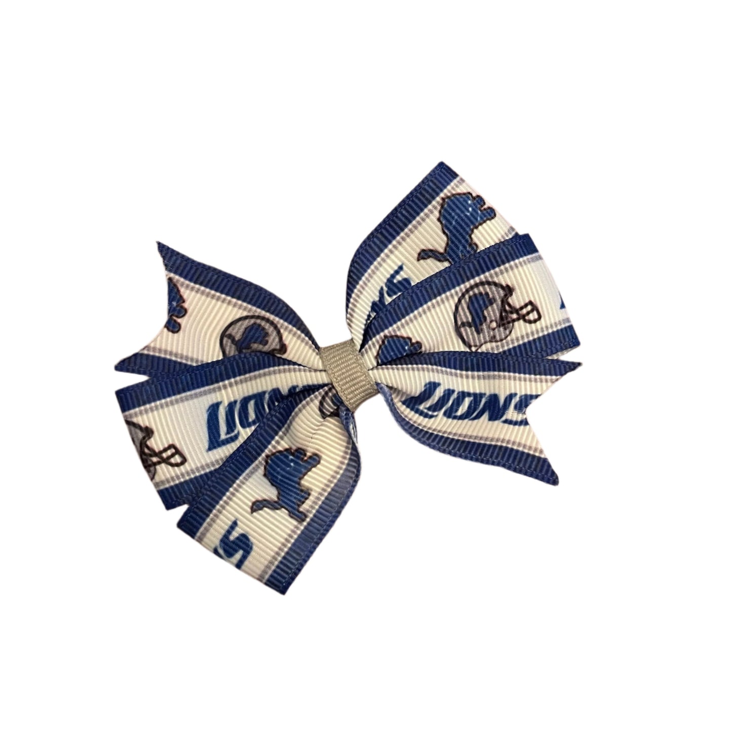 Detroit Lion's Small Hair Bow, football, kids, teen, ports