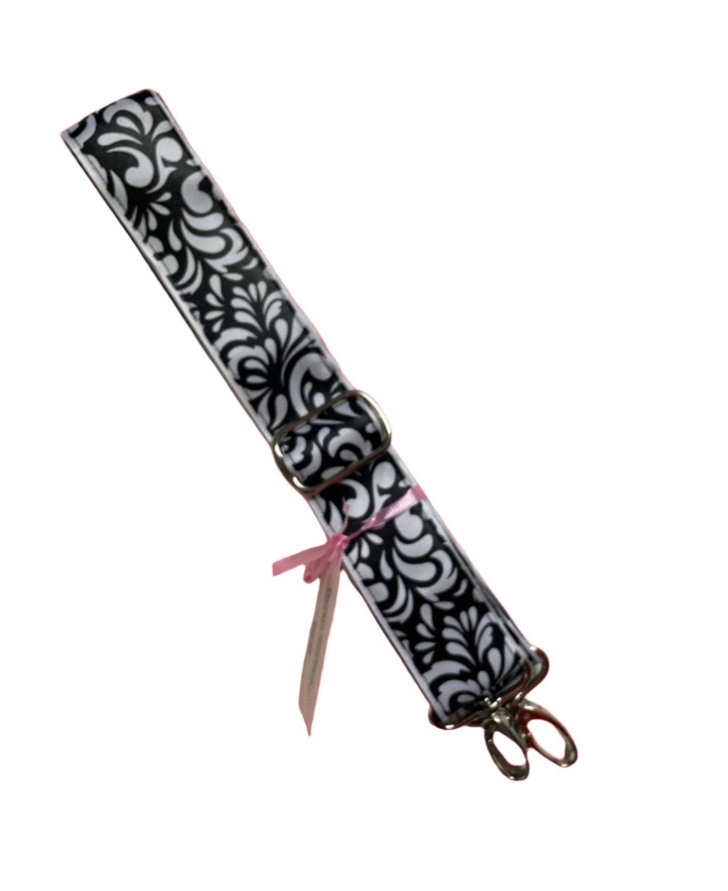 Black & White Paisley Print Purse/Instrument Strap, Crossbody, Violin, Gift - SALE