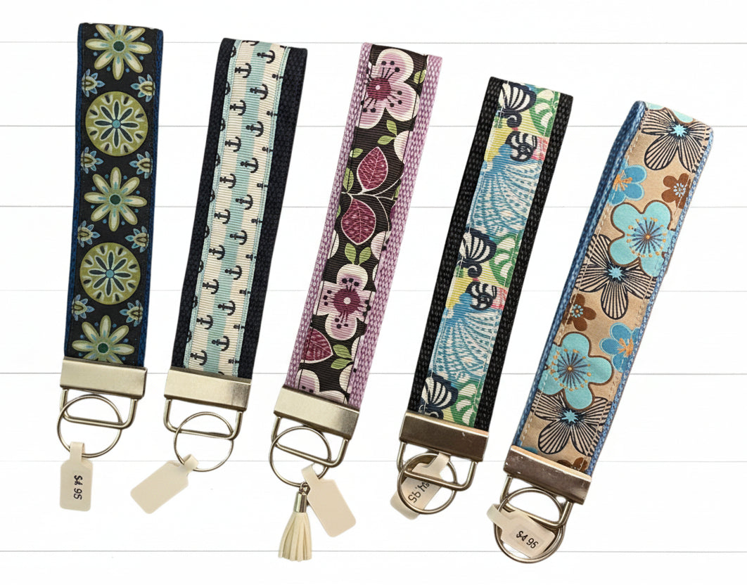 Caribbean Vibe Key Fobs, wristlet, purse, keychain