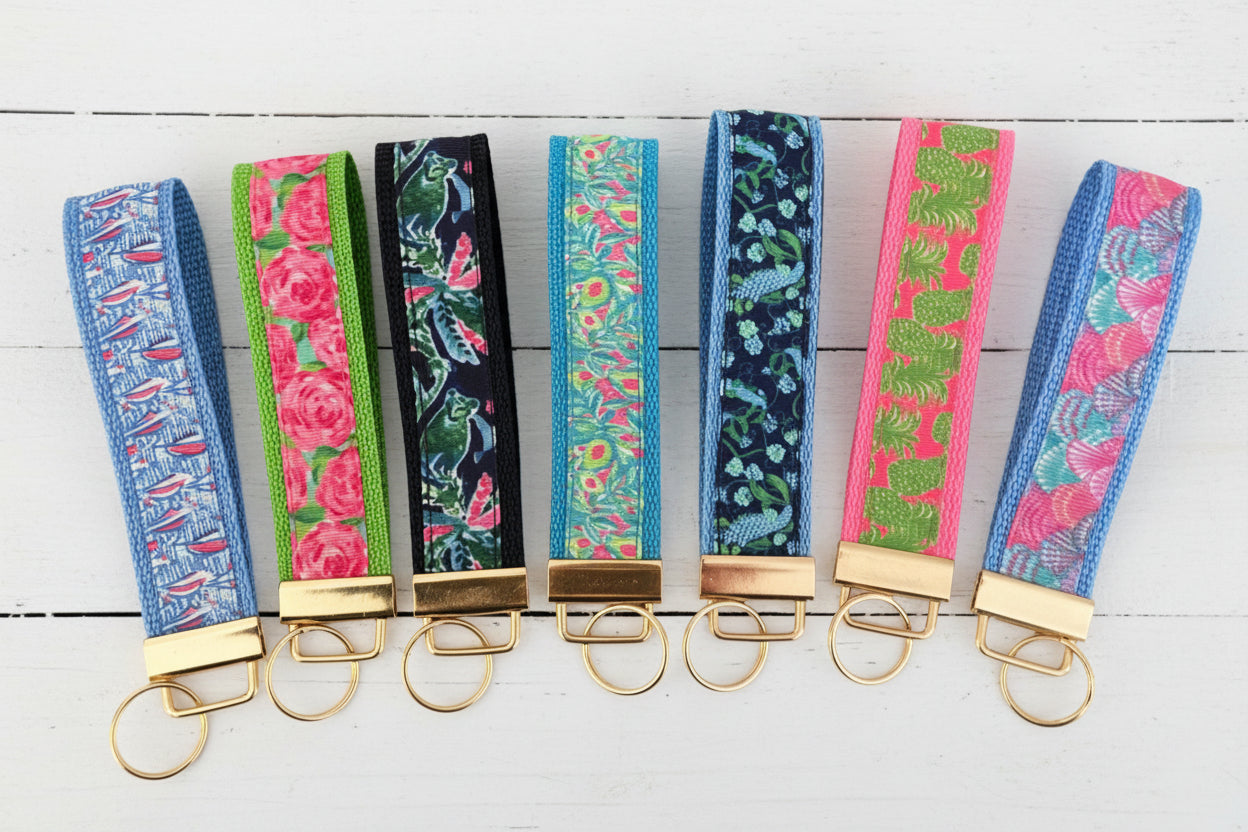 Inspired Print Key Fobs, wristlet, purse, keychain