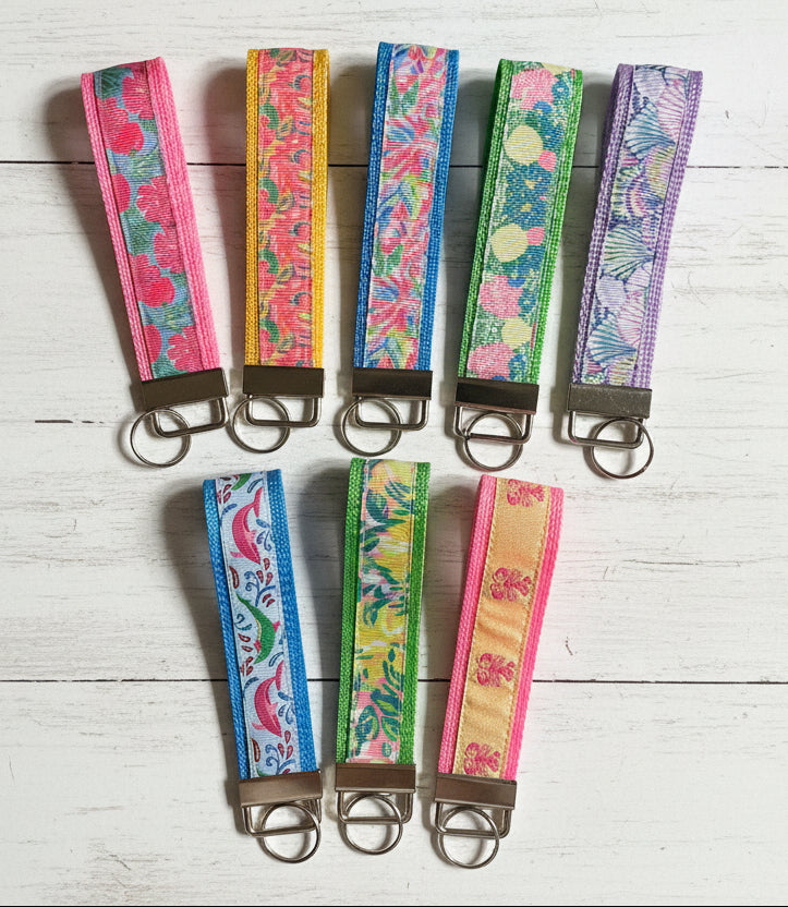 Assorted Print Key Fobs, wristlet, purse, keychain, gift