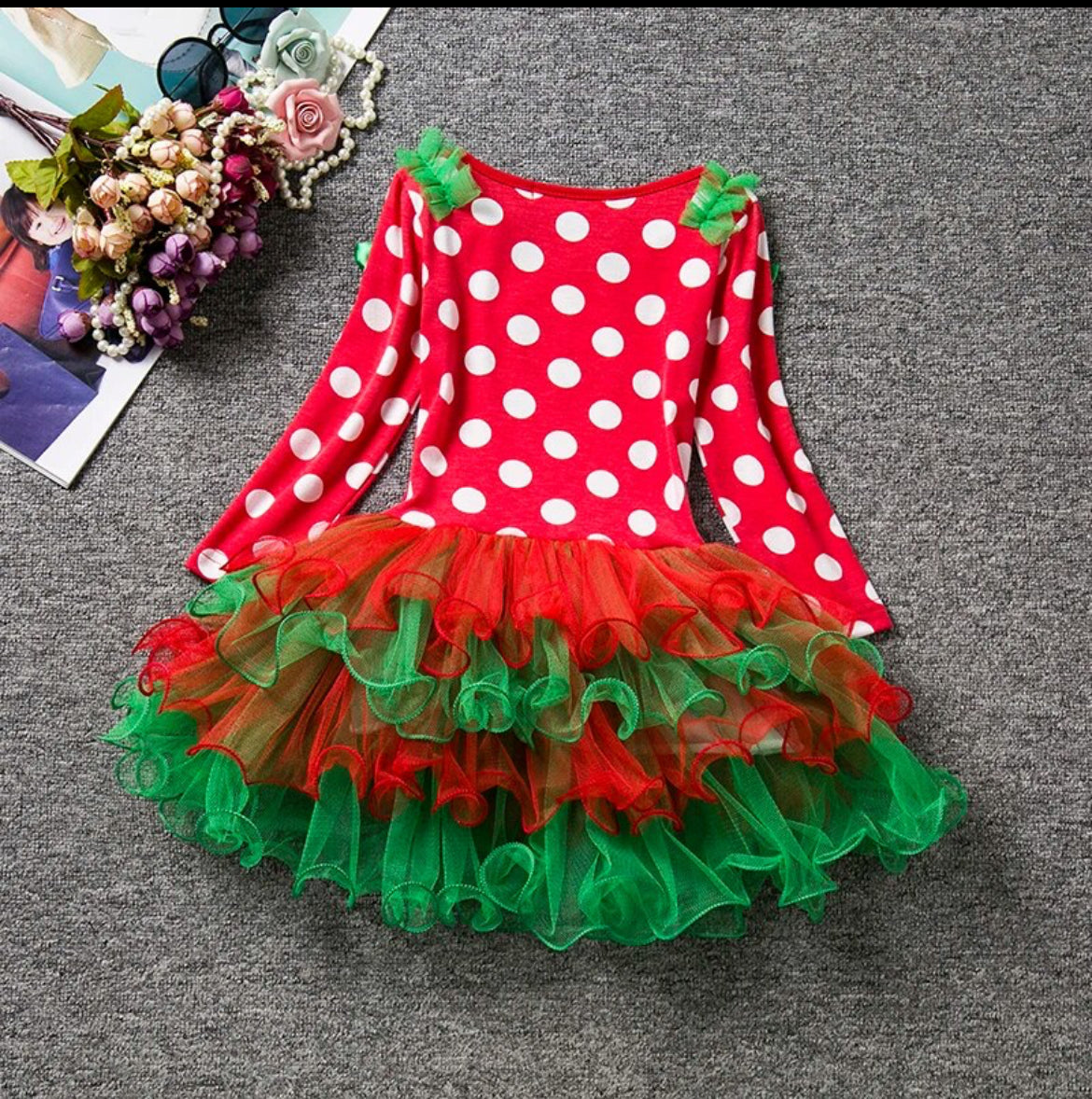 Polka Dot Minnie TuTu Dress, Disney, girl, clothing, Holiday