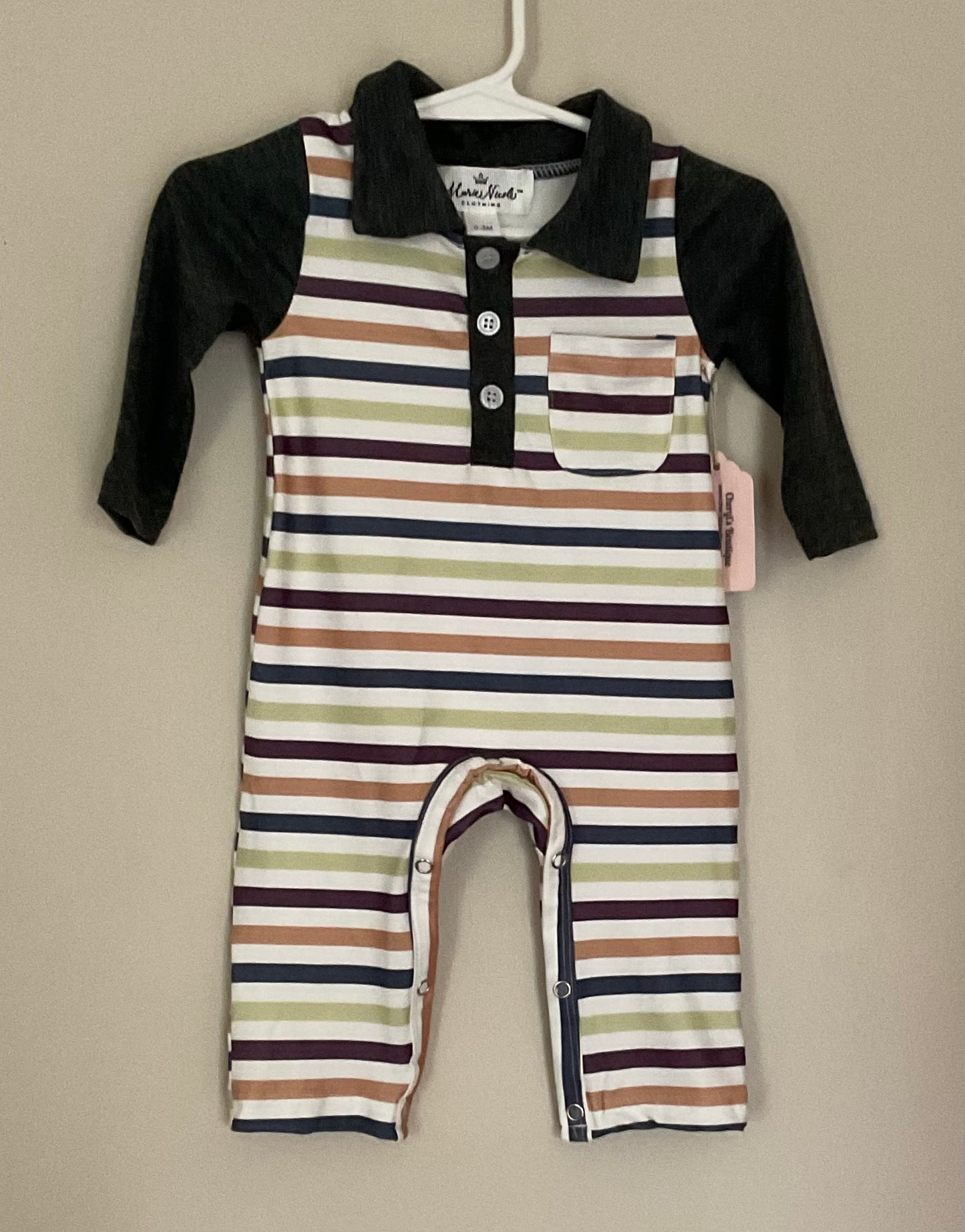 Colorful Striped Romper, baby, kids, clothing