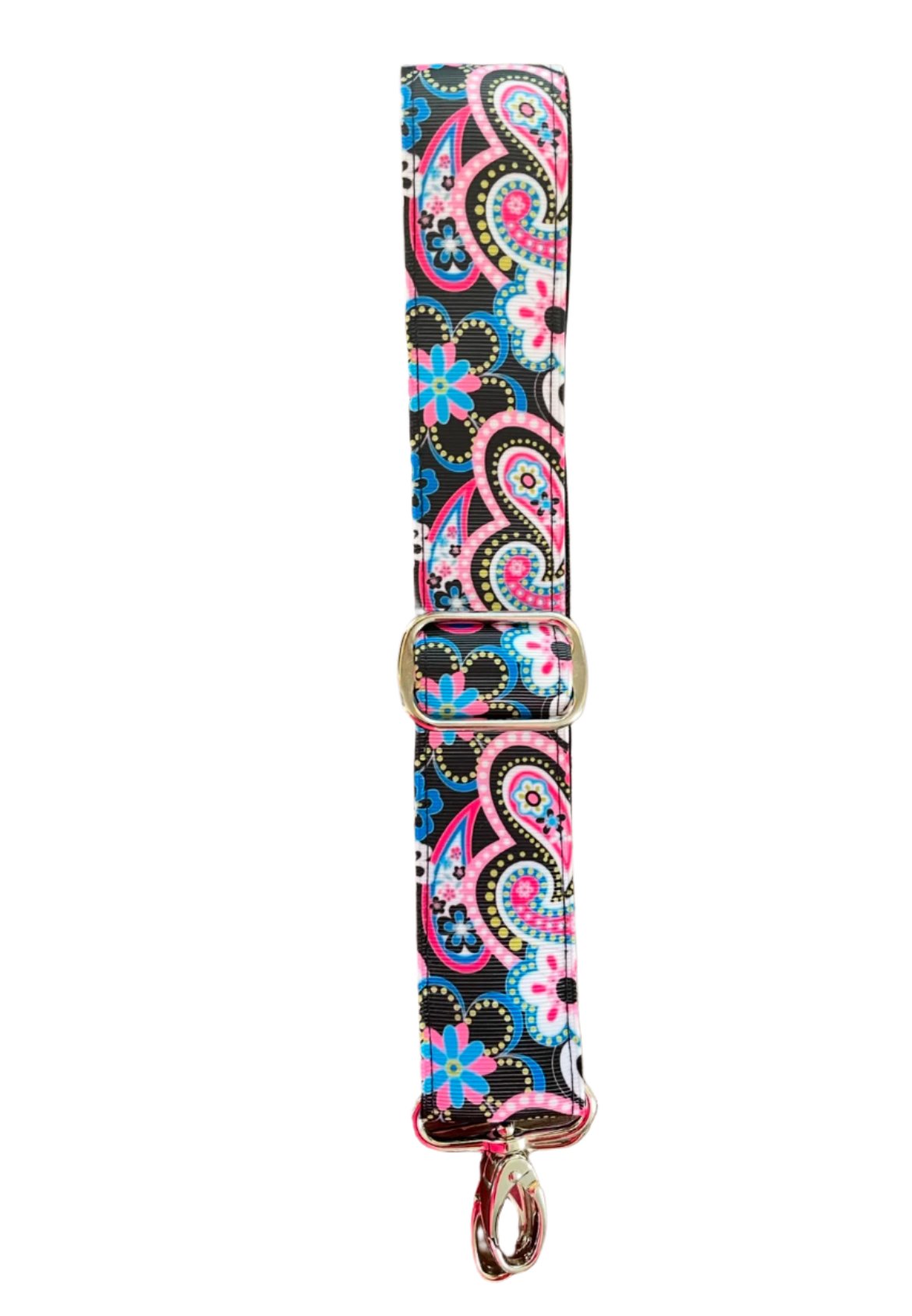 Black Floral  Print Purse/Instrument Strap, Crossbody, Violin, Gift,