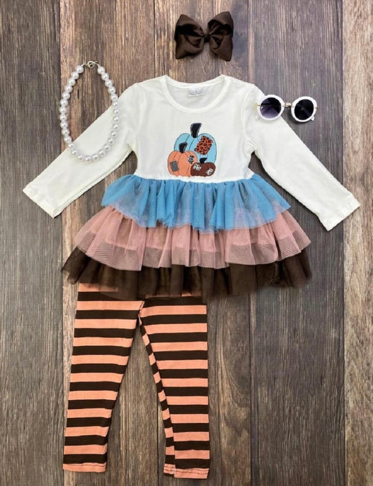 Pumpkin Patch Tulle Outfit, girls, kids, holiday / SALE: Reg. $17.95