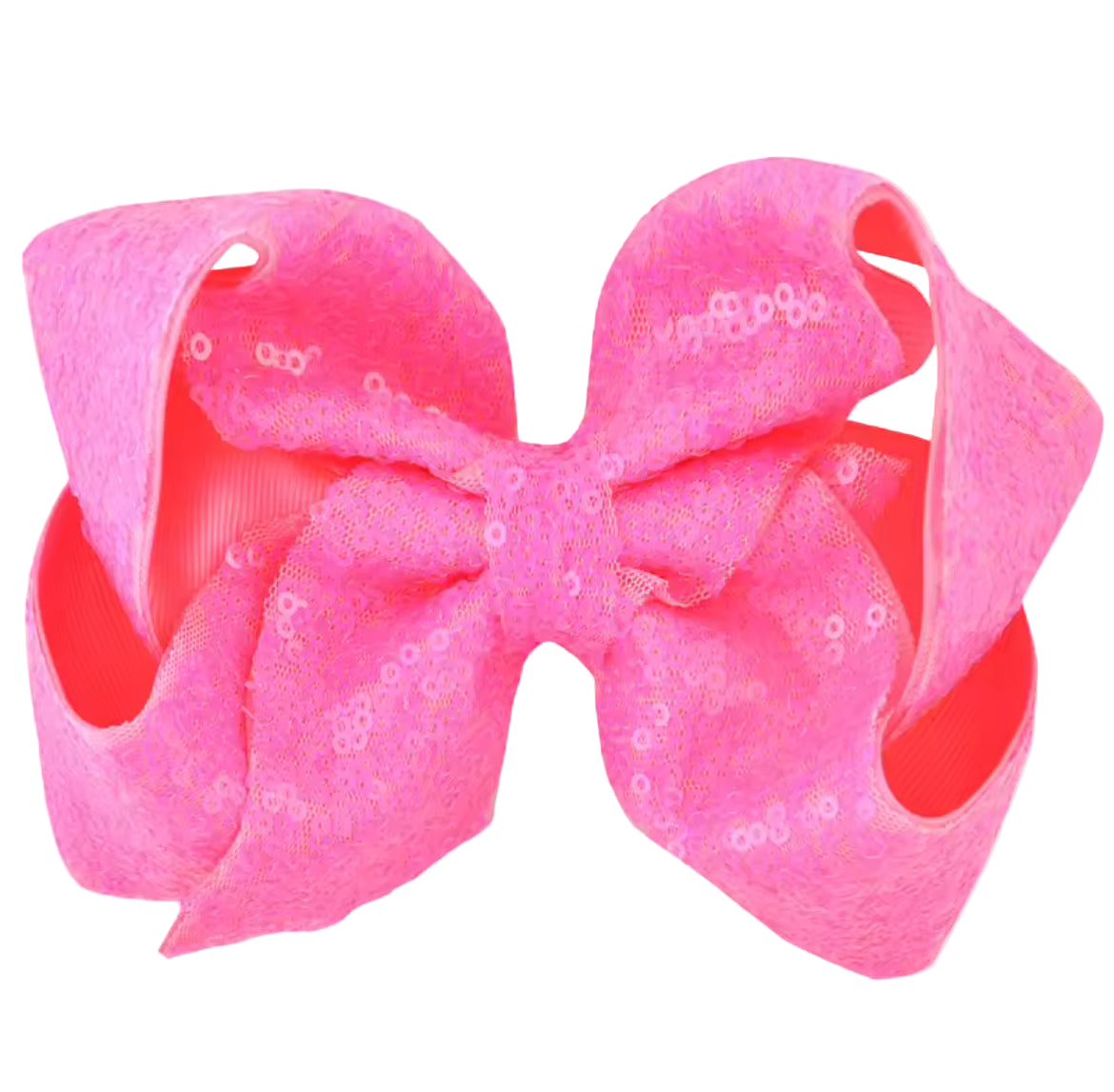 Boutique Sequin Loopy Hair Bow, girl, clip, holiday, 12 colors