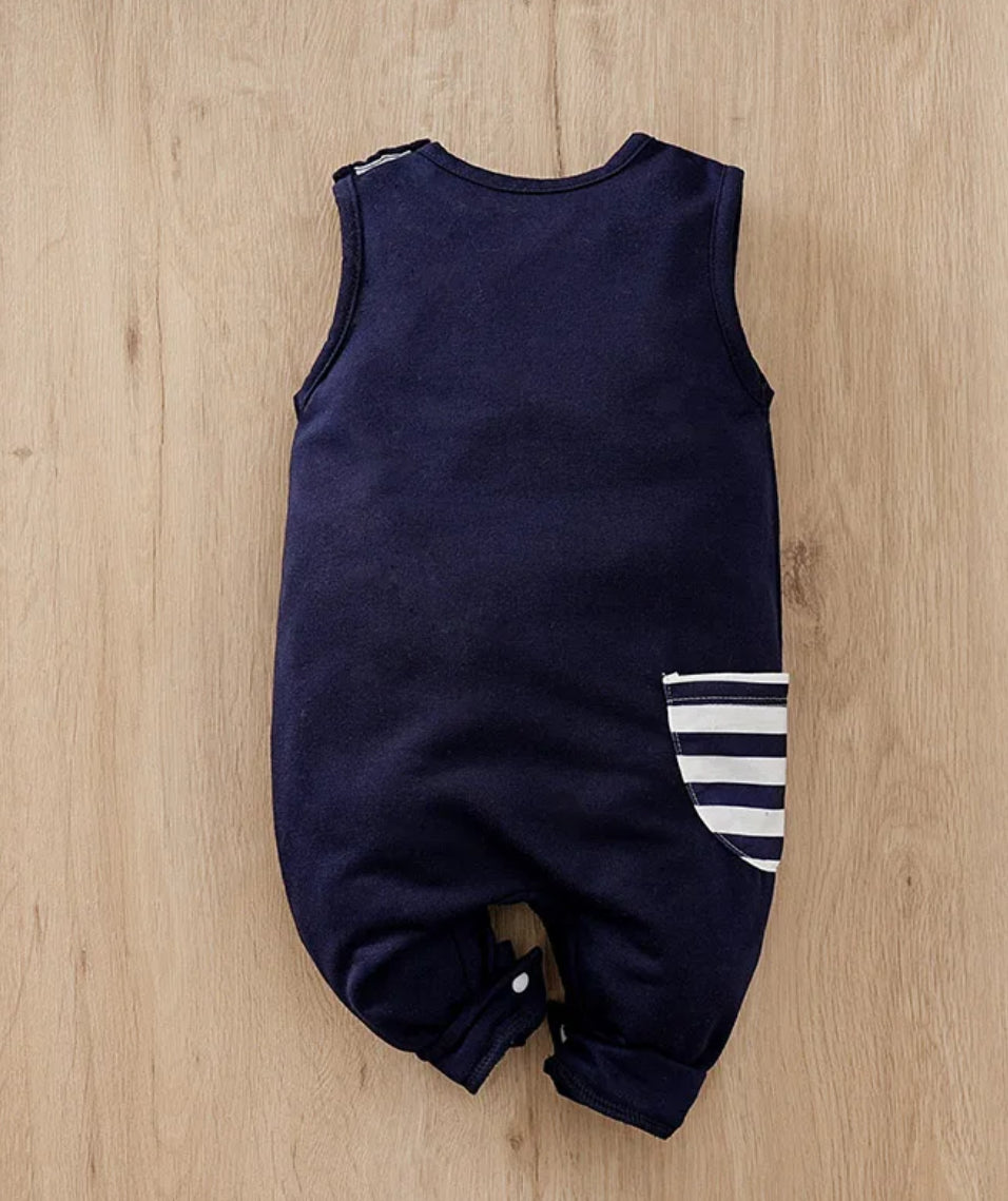 Blue Giraffe Romper, kids, clothing, infant, baby, unisex