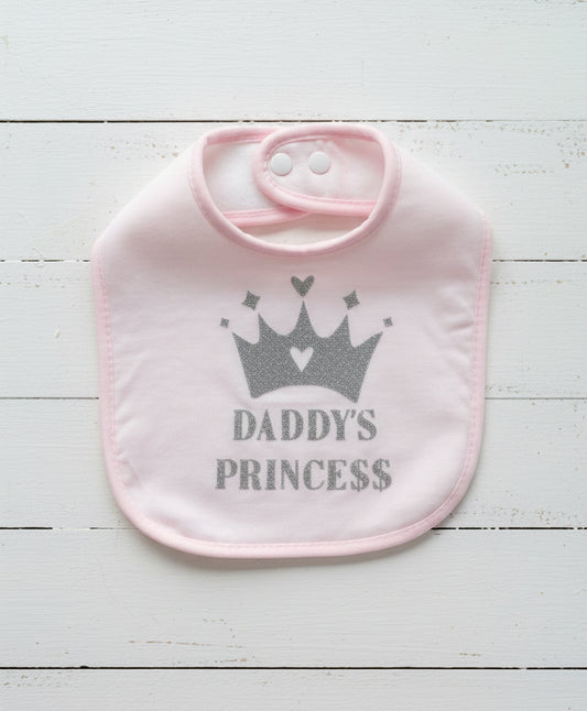 DADDY'S PRINCE$$ Bib, baby, girl, toddler