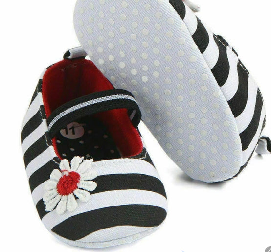 Striped Baby Walkers, shoes, daisy, girl,  SALE