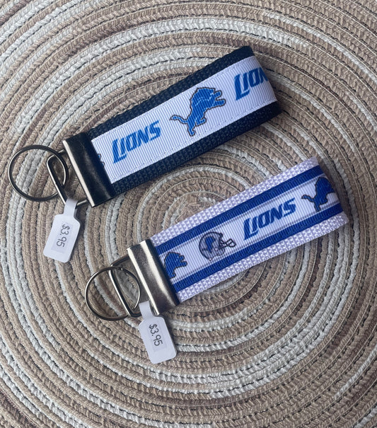 Detroit Lions Keychain, Football, Key fob