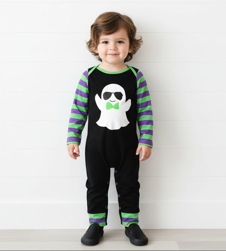 Ghostly Halloween Romper, Baby, Infant, holiday, toddler, unisex