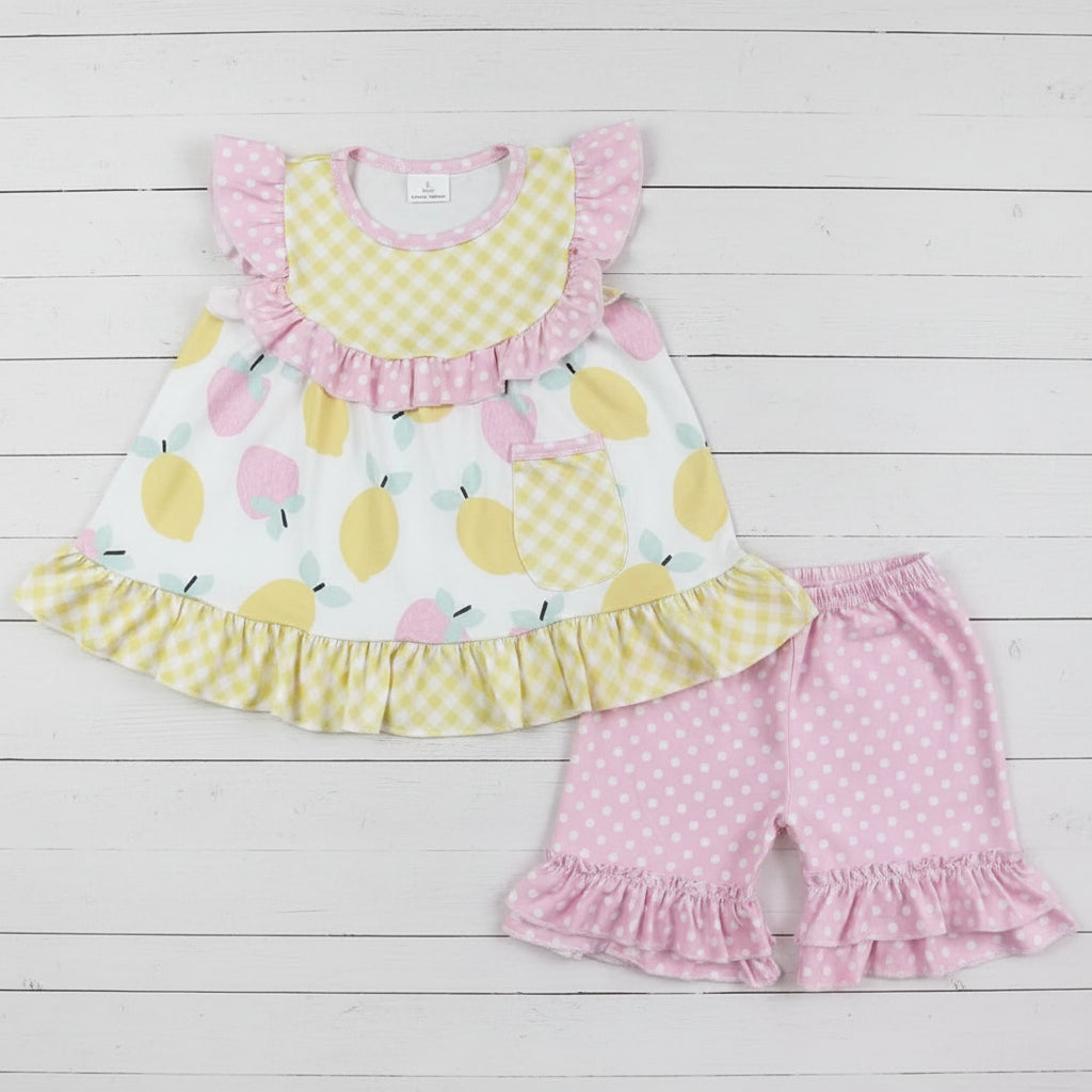 Strawberry Lemonade Boutique Short Set, girl, outfit / SALE