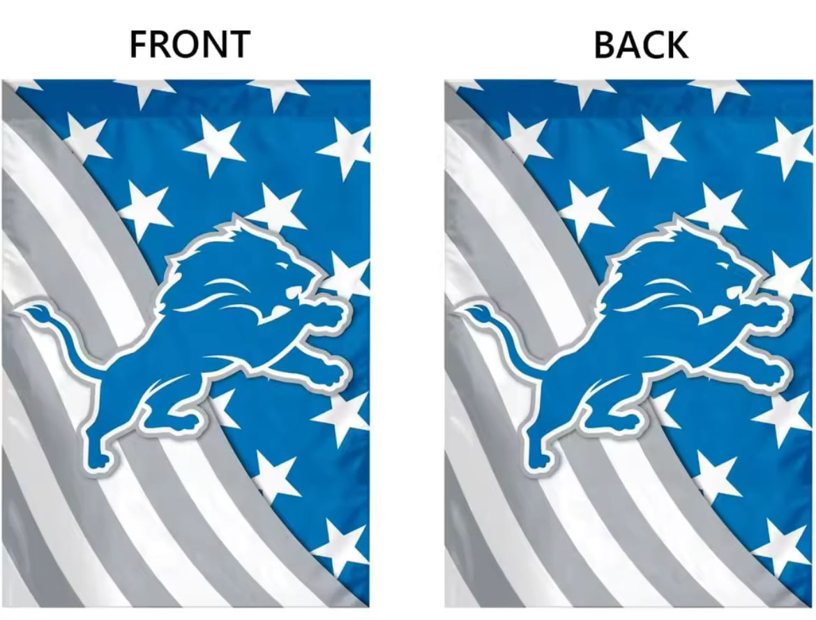 Detroit Lion's Garden Yard Flag, football sign