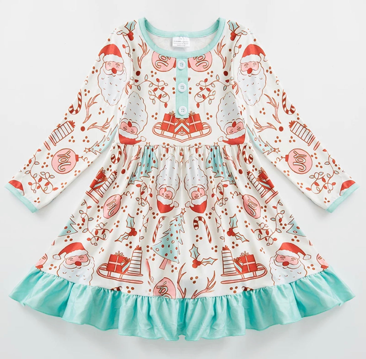 Winter Wonderland Twirl Dress, Milk Silk, girl's, kids