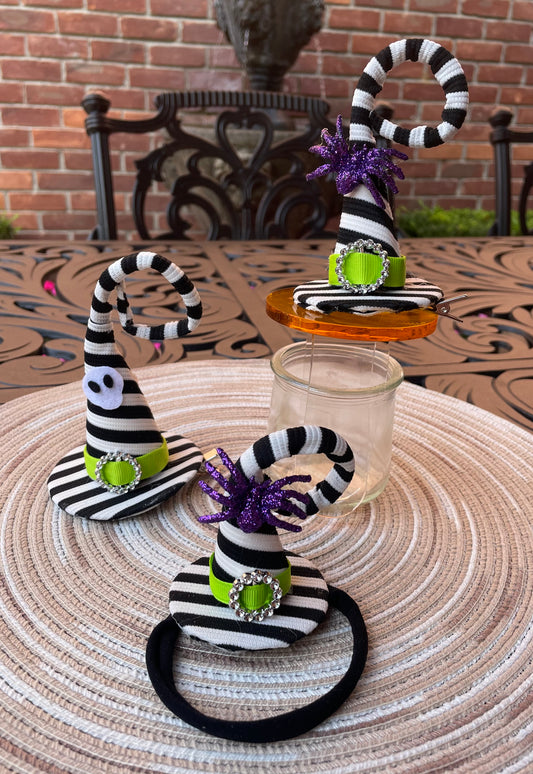 Beetlejuice Witch Hat Hair Clip/Headband, girl, Halloween, adult, costume / SALE