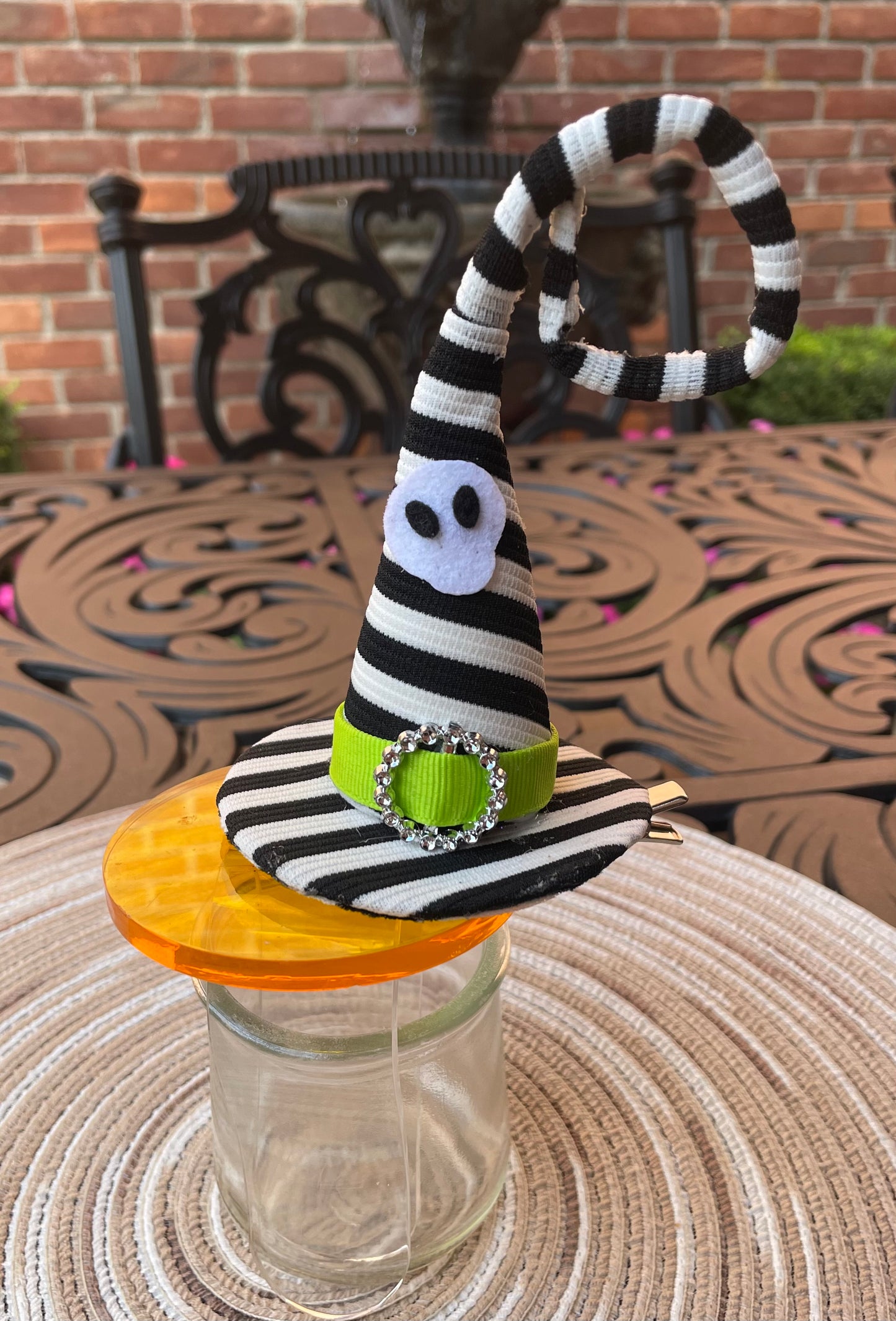 Beetlejuice Witch Hat Hair Clip/Headband, girl, Halloween, adult, costume / SALE