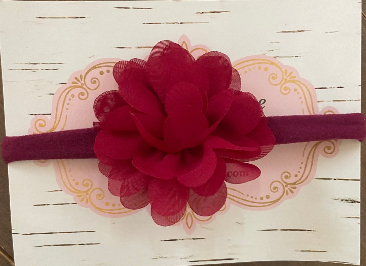 Wine Flower Nylon Headband, baby, toddler, child