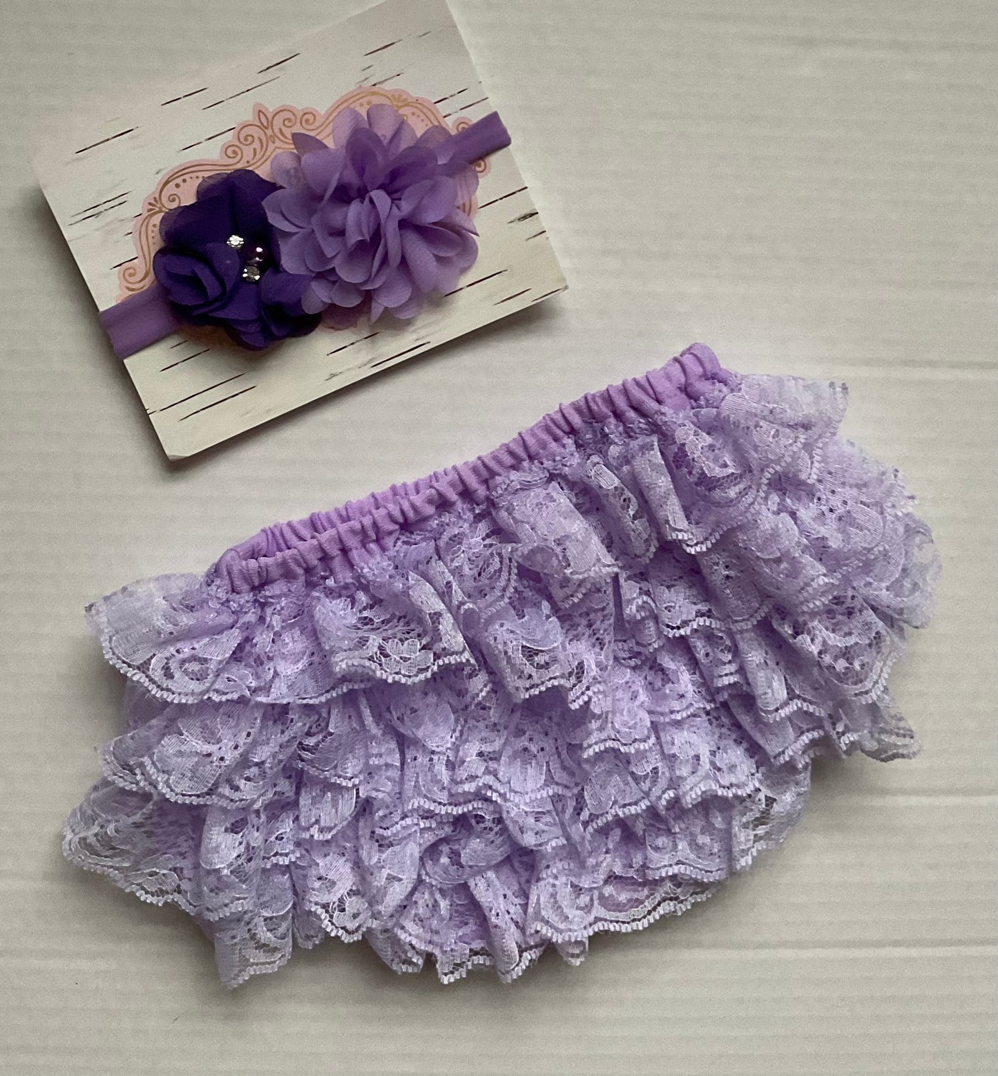 Ruffle Baby Bloomers, Diaper Cover, Lavender Purple