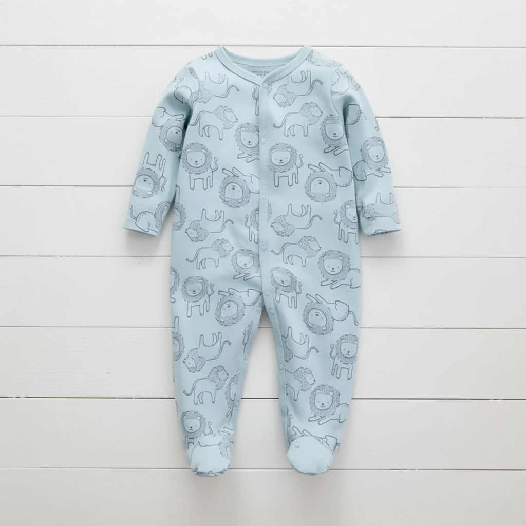 Blue Lion Baby Romper, gift, infant, Shower, boy
